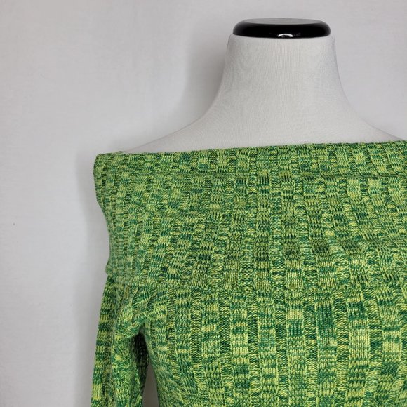 Afrm Turtleneck Bodysuit, Marled Green NWT $78 Size XS - Picture 3 of 7